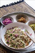 Quinoa, Pistachio and Rose Petal Salad