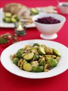 Roast Brussels Sprouts with Chestnuts
