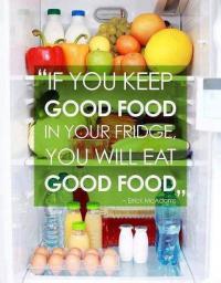 When you keep good food you'll eat good food When you keep good food you'll eat good food
