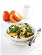 Persimmon and Watercress Salad with Gorgonzola and Toasted Walnuts