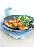 Sundried Tomato and Sweetcorn Omelette