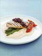 Chargrilled Chicken with Bean and Olive Tapanade