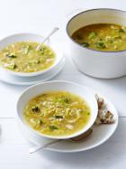 Chicken and vegie soup with barley