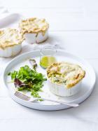 Chicken, Leek and Pea Pies