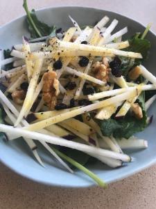 Kohlrabi and kale slaw