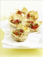 Roast Capsicum and Anchovy Mountain Cups
