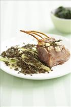 Rack of Lamb with French Lentil & Fennel Salad